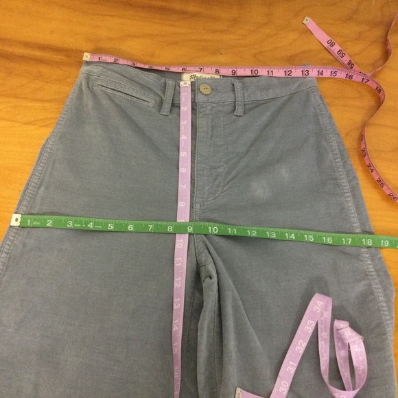 Madewell Emmett Wide-Leg Crop Pants in Velveteen Size 26 #TC1 - Picture 14 of 14